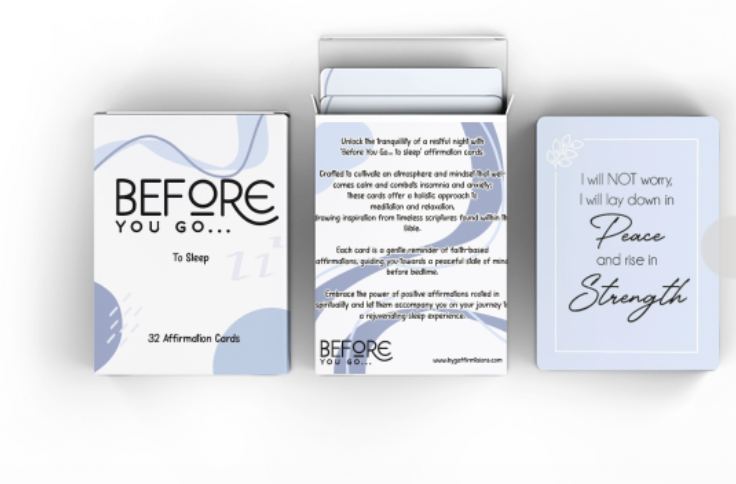 Before You Go... To Sleep - Affirmation cards